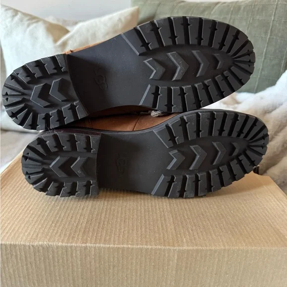 Cozy Brown Shearling-Lined Boots - Picture 6 of 7